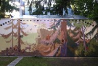 Роспись стены. Экстерьер.