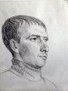 Графический портрет с натуры.