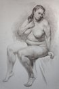 Рисунок обнаженной натуры.