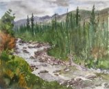 Хибины. Акварельный этюд.